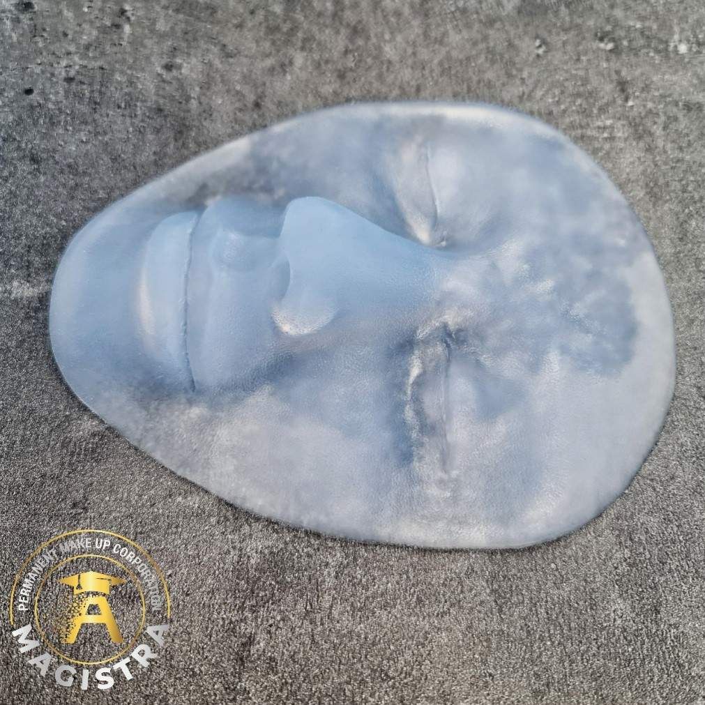 Durchsichtige Übungshaut Gesicht von MAGISTRA: Lippen, Augen & Augenbrauen